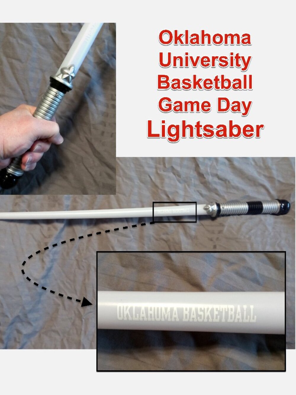 Light Saber - Oklahoma University "OU Sooners Basketball" Game Day Collectible